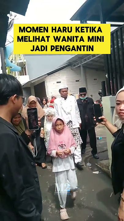 momen haru ketika melihat pengantin wanita mini ‼️‼️#momenharu #nikah #mini #wedding #manten
