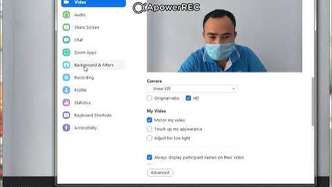 [UNI] - Cách chỉnh hình ảnh Webcam Uniarch V20 bị ngược hình trong phần mềm Zoom
