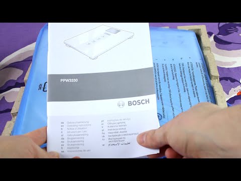 Bosch ppw 3330 Personal Weighing Scale unboxing Bosch ppw 3330 Personal Weighing Scale unboxing