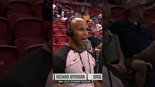 Richard Jefferson tries hand as ref during Summer League game