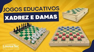 Xadrez e Damas - Jogo de Tabuleiro p/ toda Família!