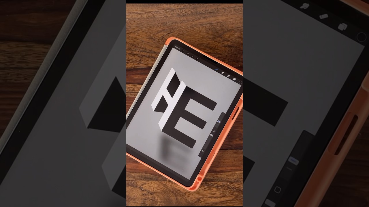 Logo Design In Procreate #shorts #procreate #digitalart #logo #logodesign #graffiti #calligraphy