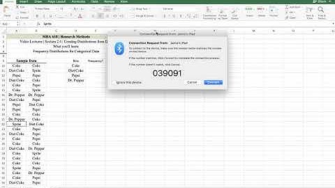 Business Analytics | 2.4 | Frequency Distributions for Categorical Data