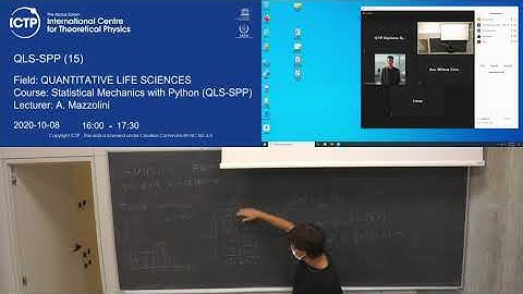 Statistical Physics with Python (QLS-SPP) Lecture 14