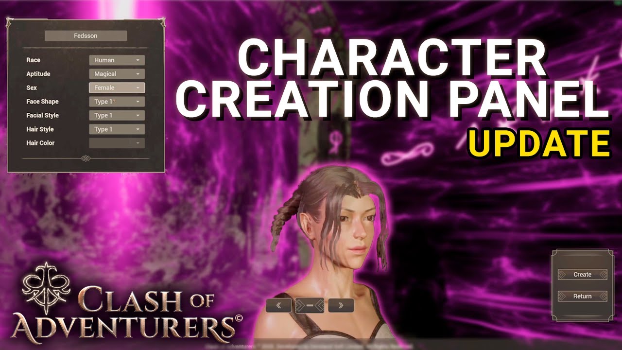 Character Creation Menu - Design Update | Clash Of Adventurers | MMORPG ...