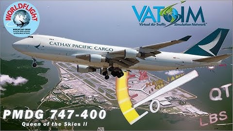 PMDG 747-400F on Vatsim. Shanghai to Hong Kong