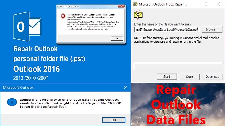 Lỗi outlook data files must be opened from within outlook năm 2024