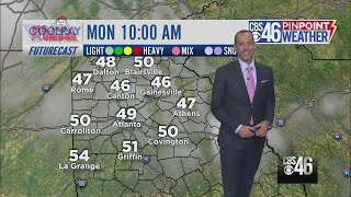 Dry Monday before showers return on Tuesday