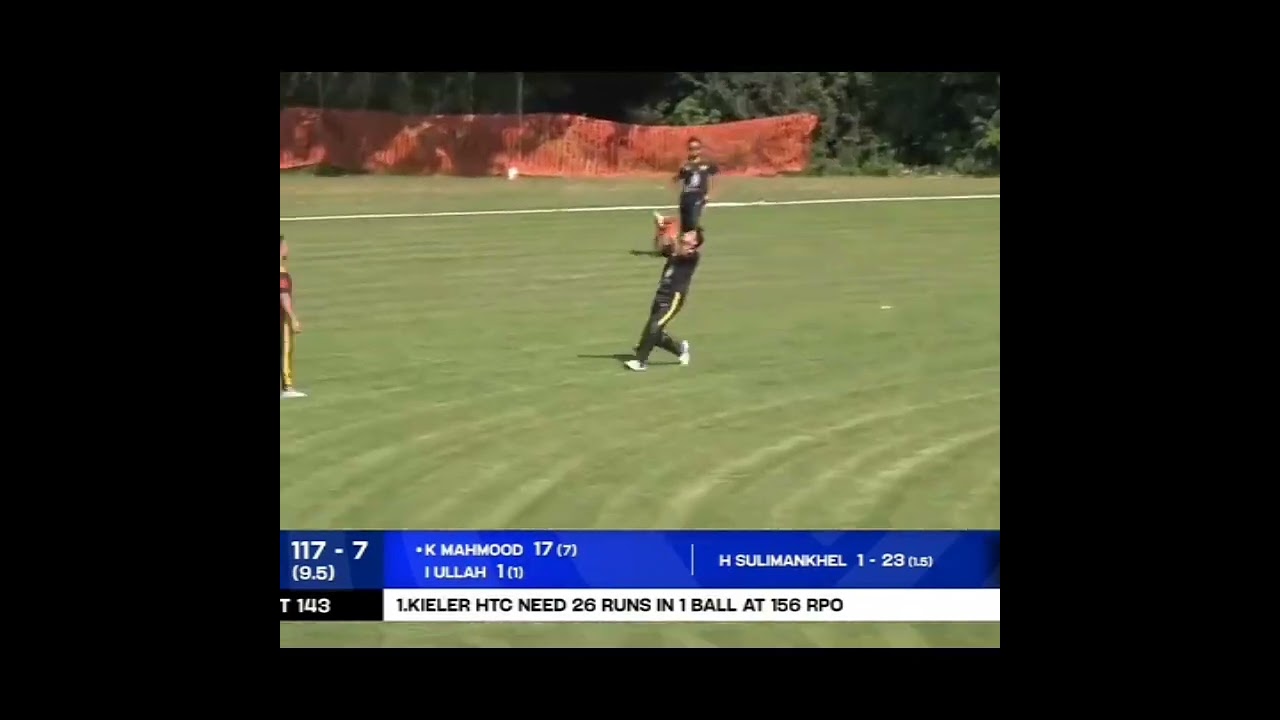 ECS T10 Germany 2025 Excellent catch of MSC Fielder KHTC Batsman out caught