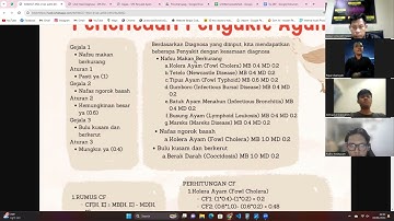 Sistem Pakar Diagnosa Penyakit Ayam menggunakan Metode Certainty Factor