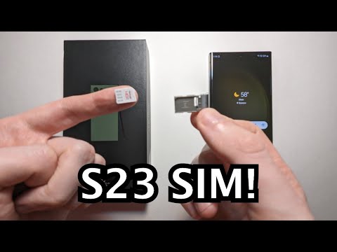 How To Insert SIM Card Samsung Galaxy S23 S23 S23 Ultra No MicroSD 