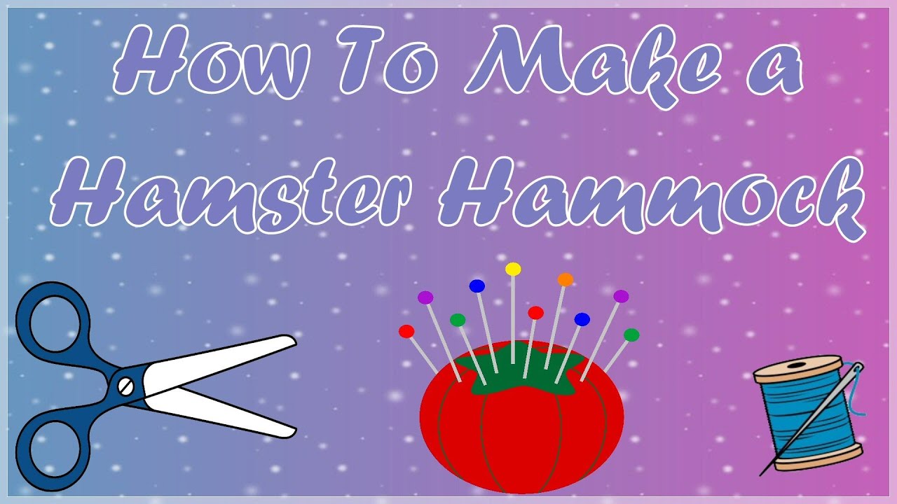 How To Make a Hamster Hammock YouTube