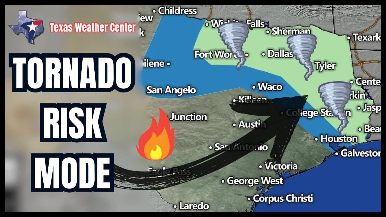 LIVE UPDATE: Texas Severe Storms & Major Wildfire Threat Late Tonight ...