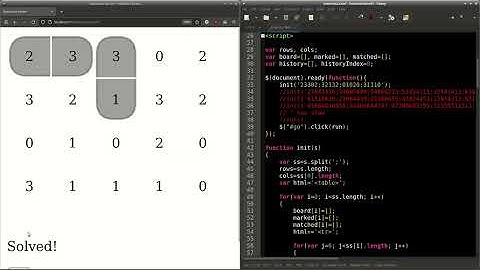 Solve Dominosa in JavaScript (★☆☆)