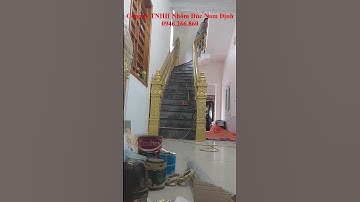 ✅ Lắp đặt cầu thang nhôm đúc tại Hải Dương