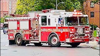 FDNY ENGINE 40, ACTING FDNY ENGINE 37, RESPONDING ON WEST 125TH STREET IN HARLEM, MANHATTAN NEW YORK