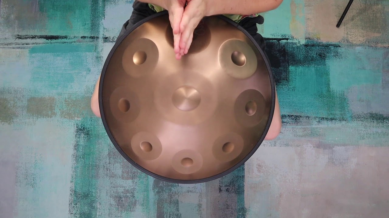 9 Note in D Celtic Minor in Gold | Generation 4 | Novapans Handpans
