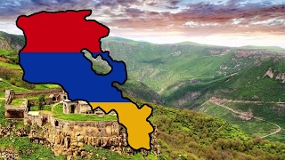 Flag Map - Armenia