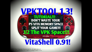 VPKTOOL 1.3, VitaShell 0.91! BEST WAY TO INSTALL FULL GAMES!