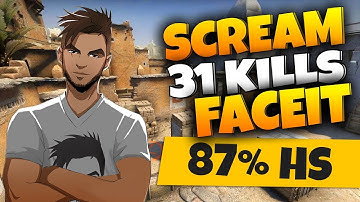 CS:GO - ScreaM plays FACEIT 31 kills 87% Headshots on Dust2