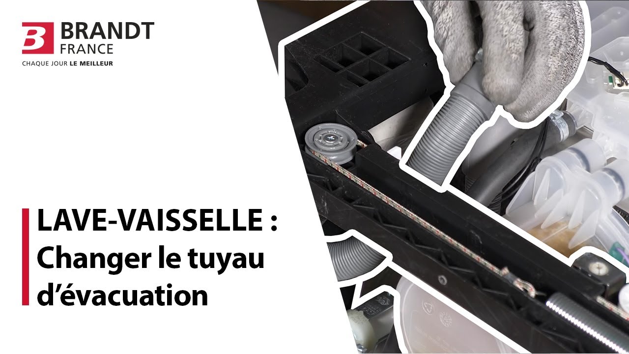 Comment changer le tuyau d'évacuation d'un lave-vaisselle ? 