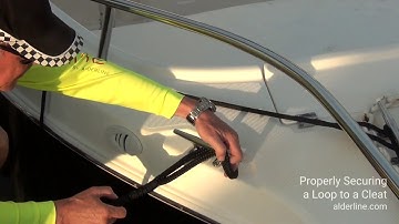 Properly Securing a Loop to a Cleat