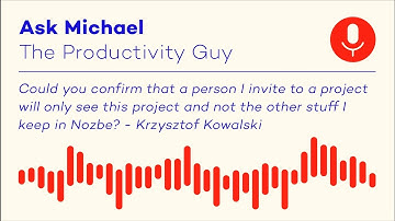 Project privacy in Nozbe. Ask Michael S04E07