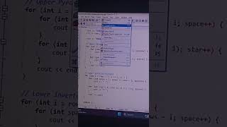 C++:Nested for loop(Diamond 💎 pattern)