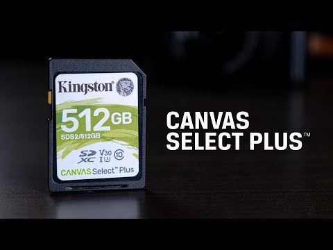 Tarjeta SD cámaras DSLR y 4K – SD Canvas Select Plus – Kingston Technology