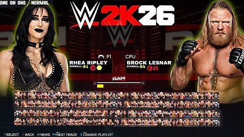 WWE 2K26 - Main Menu, New Modes, Match Types & Roster Reveal!
