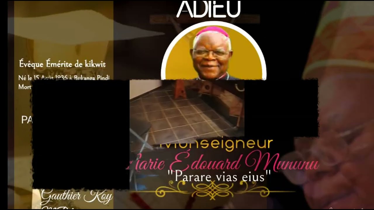 Mgr Eduard Mununu kasiala Kikwit