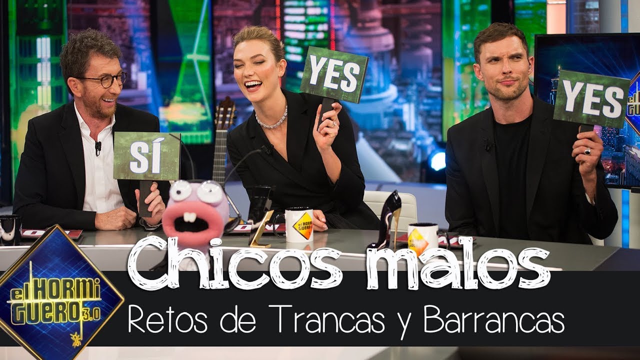 Karlie Kloss y Ed Skrein son unos 'chicos malos' con Trancas y Barrancas - El Hormiguero 3.0 antena 3 vis a vis