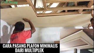 How to install a minimalist ceiling