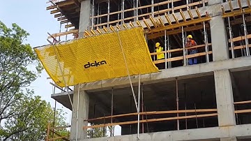 Doka Safety Net Fan - debris net system for any building structure