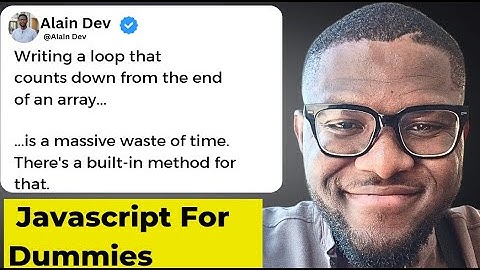 The "Backwards"forLoop You Should NEVER Write in JavaScript