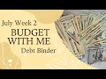 Budget With Me for July Week 2 | Debt Payoff | Debt Binder | Cash Tips | Michelle Marie Budgets