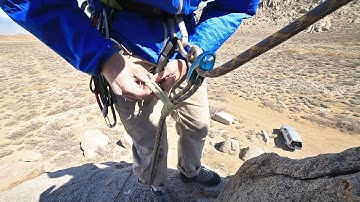 Basic & Intermediate Outdoor Climbing: 12. How to Back up the Rappel | Climbing Tech Tips