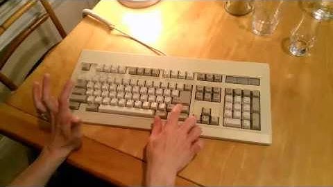 NMB Technologies RT101+ Clicky Keyboard with "Space Invader" key switches