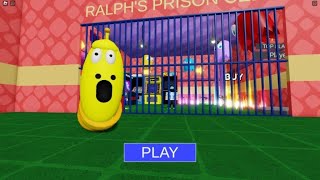 YELLOW LARVA BARRY'S PRISON RUN (Obby) #roblox #scaryobby