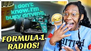 AMERICAN REACTS TO BEST FORMULA 1 RADIOS!  (HILARIOUS DRIVERS & TEAMS!!)