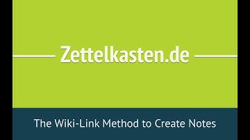 How to Create Notes with Wiki Links in The Archive
