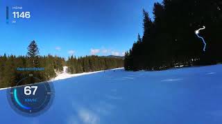 Alpine skiing - Wagrain Roter 8er - Top to bottom - 100 km/h