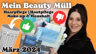 Das habe ich AUFGEBRAUCHT 🗑️♻️ im März 2024 | Hautpflege | Haarpflege | Make-up & Haushalt