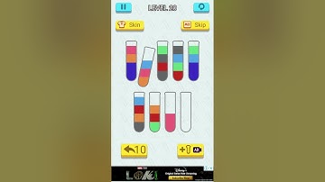 Penyelesaian Game SortPuz Water Puzzle Color Level 20