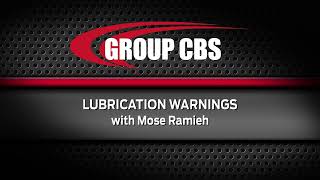 Testing for Standards Compliance - 15 - Lubrication Warnings