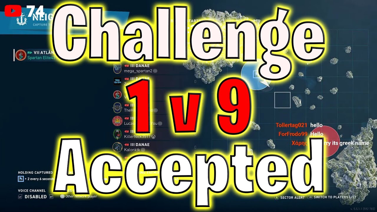 1 vs 9 Atlantico Takes The Danae Challenge! (World of Warships Legends)