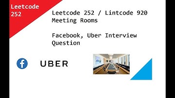 Leetcode 252  Meeting Rooms - Facebook, Uber Interview Question