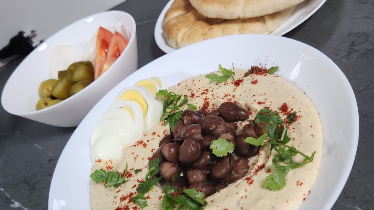 חומוס פול ביתי