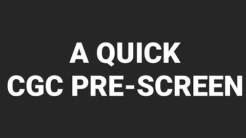 CGC Pre-Screen Submission