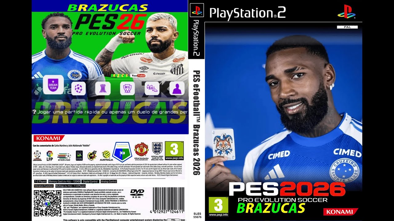 PES 2026 Brazucas v.4 Atualizado | ISO PS2 | OPL & PCSX2 |